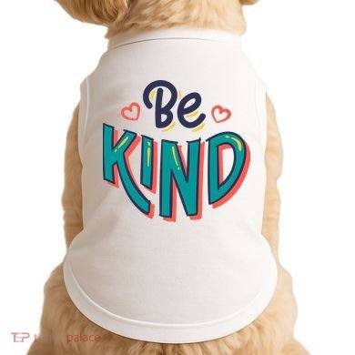 Be Kind Retro Kindness Quote Doggie Tank