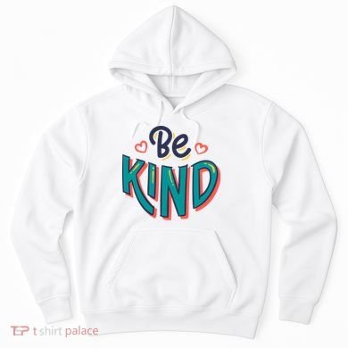Be Kind Retro Kindness Quote Hoodie