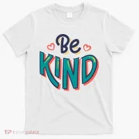 Be Kind Retro Kindness Quote T-Shirt thumb 0