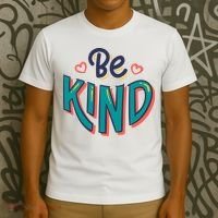 Be Kind Retro Kindness Quote T-Shirt thumb 3