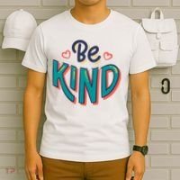 Be Kind Retro Kindness Quote T-Shirt thumb 6