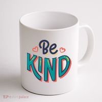 Be Kind Retro Kindness Quote Coffee Mug thumb 1