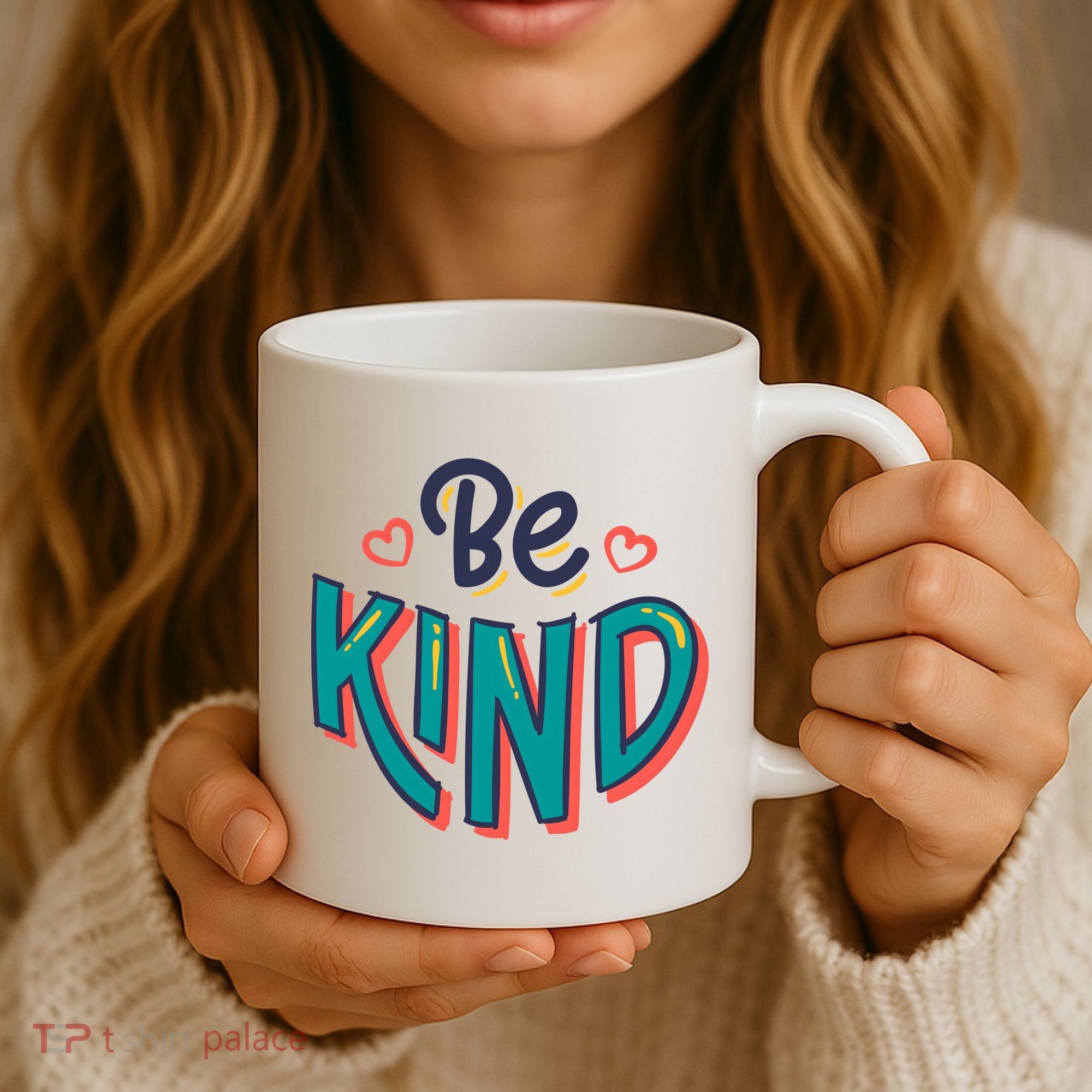Be Kind Retro Kindness Quote Coffee Mug
