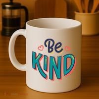 Be Kind Retro Kindness Quote Coffee Mug thumb 4