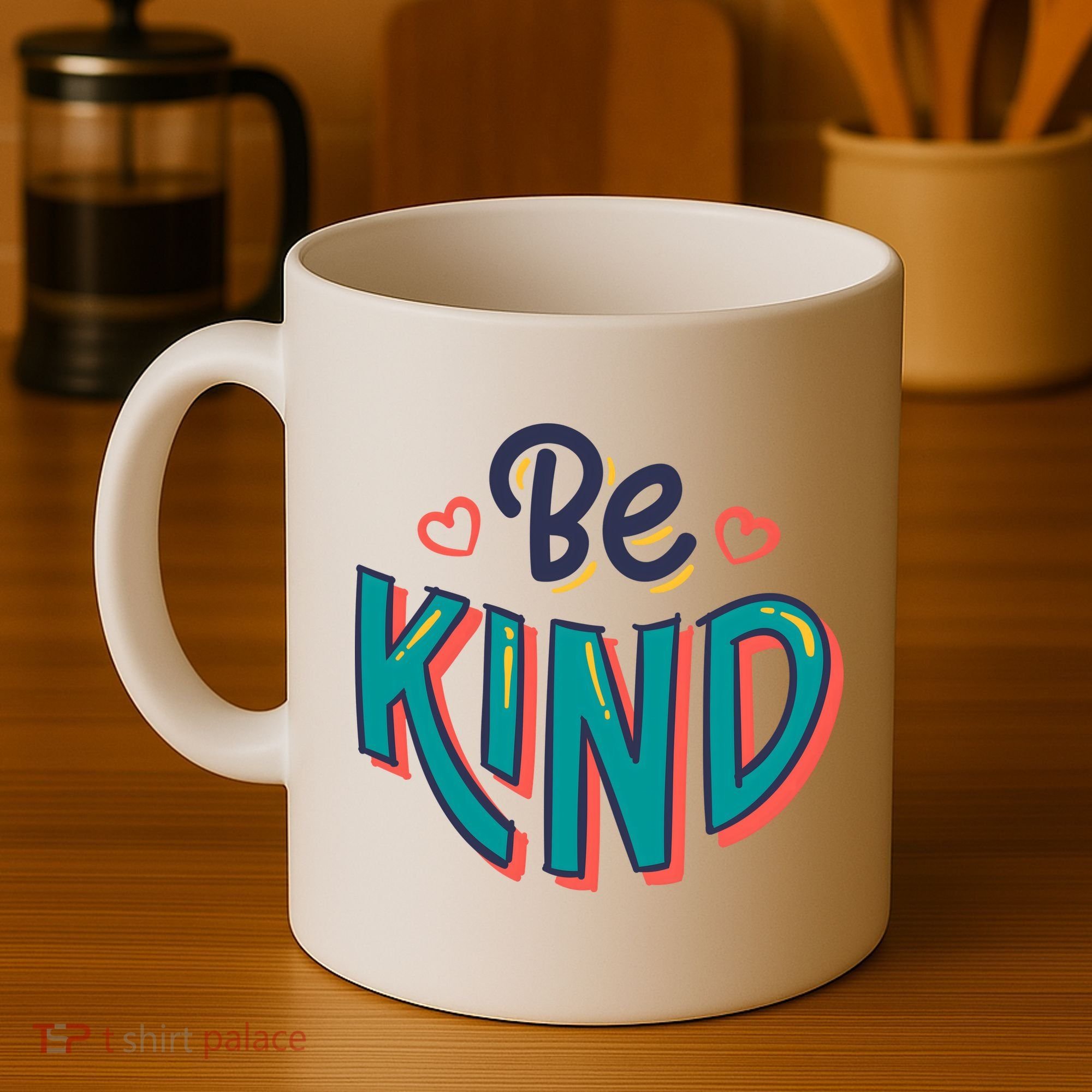 Be Kind Retro Kindness Quote Coffee Mug