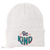 Be Kind Retro Kindness Quote Beanie thumb 0