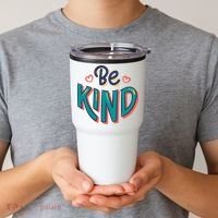 Be Kind Retro Kindness Quote Tumbler thumb 2