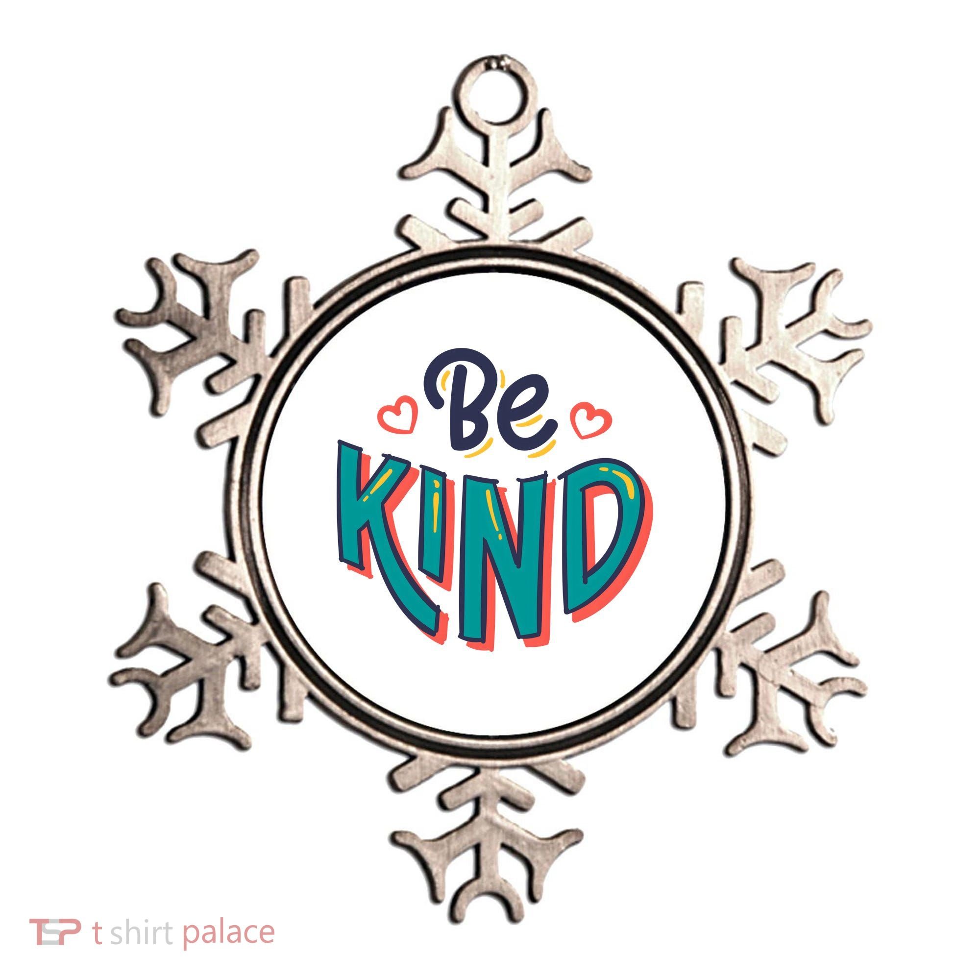 Be Kind Retro Kindness Quote Ornament