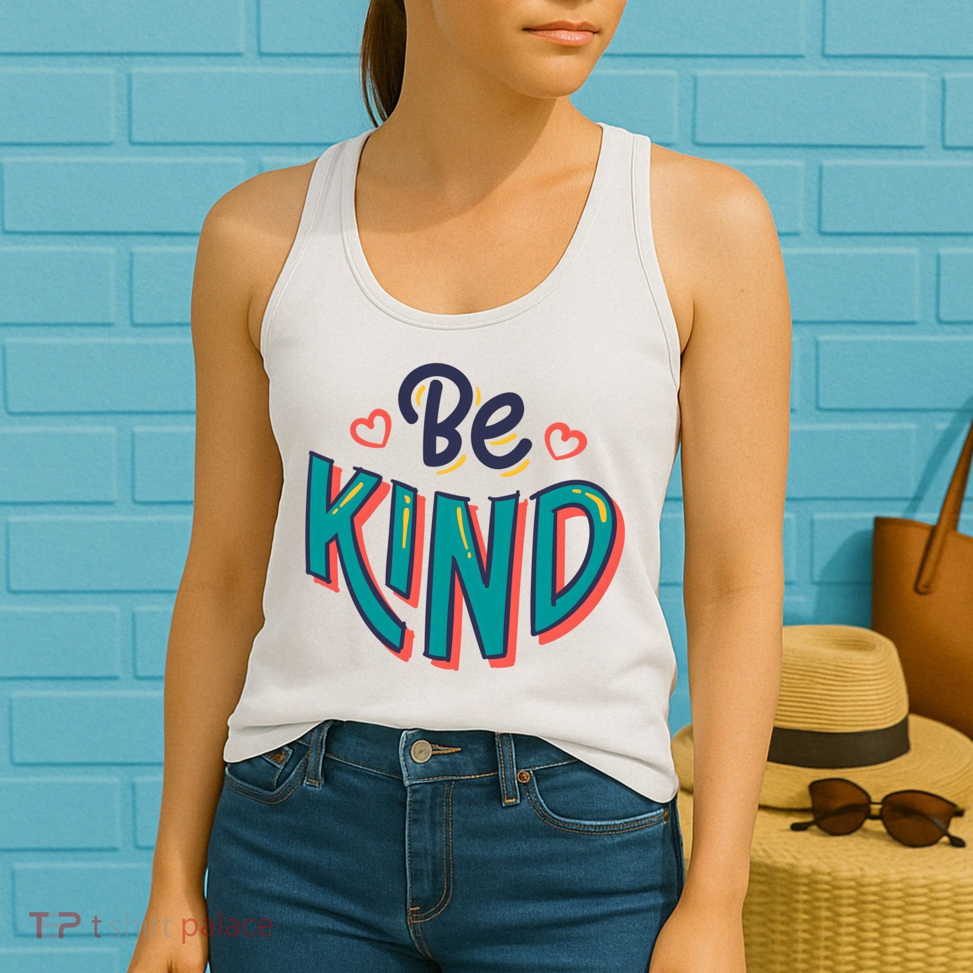 Be Kind Retro Kindness Quote Women's Tank Top