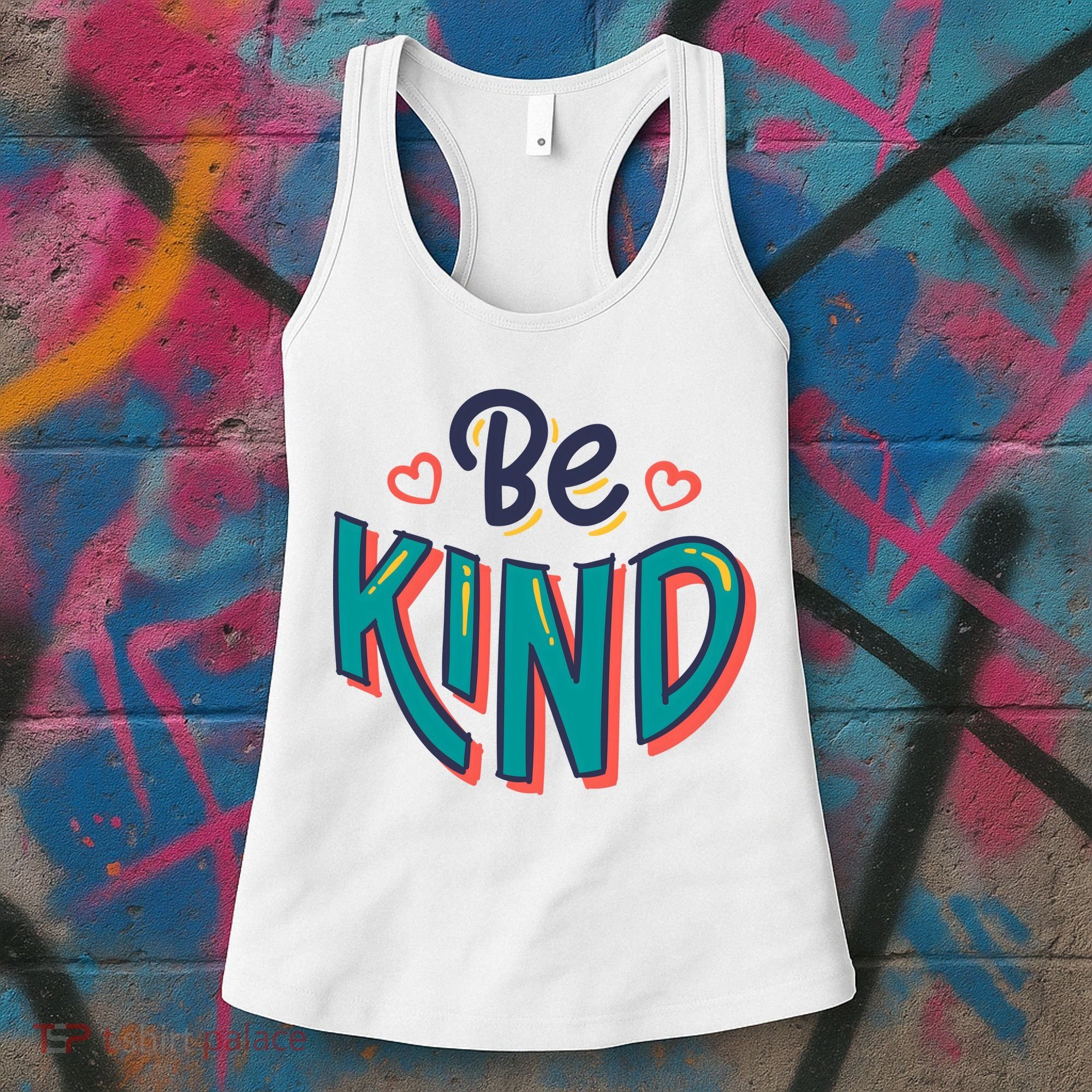 Be Kind Retro Kindness Quote Women's Tank Top