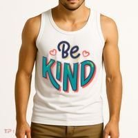 Be Kind Retro Kindness Quote Tank Top thumb 3