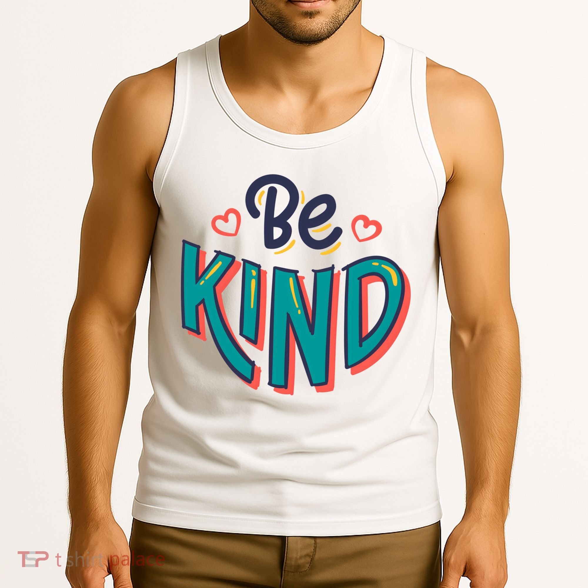 Be Kind Retro Kindness Quote Tank Top