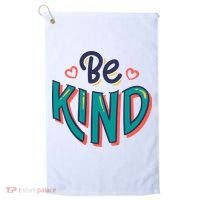 Be Kind Retro Kindness Quote Golf Towel thumb 0