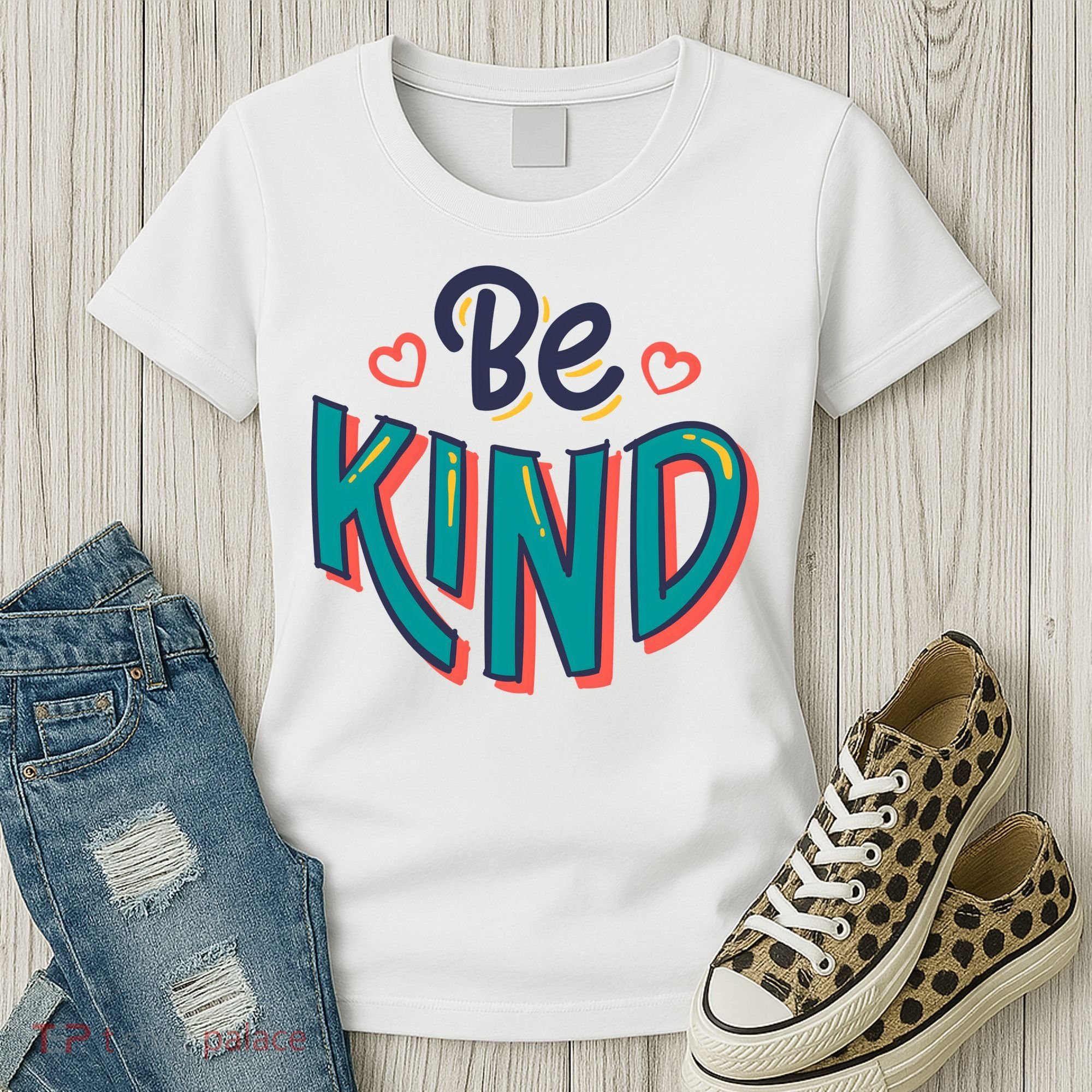 Be Kind Retro Kindness Quote Women's T-Shirt