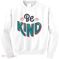 Be Kind Retro Kindness Quote Kids Sweatshirt thumb 0
