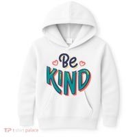 Be Kind Retro Kindness Quote Kids Hoodie thumb 0