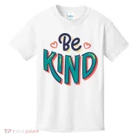 Be Kind Retro Kindness Quote Kids T-Shirt thumb 0