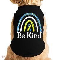 Be Kind Rainbow World Down Syndrome Awareness Day Doggie Tank thumb 0