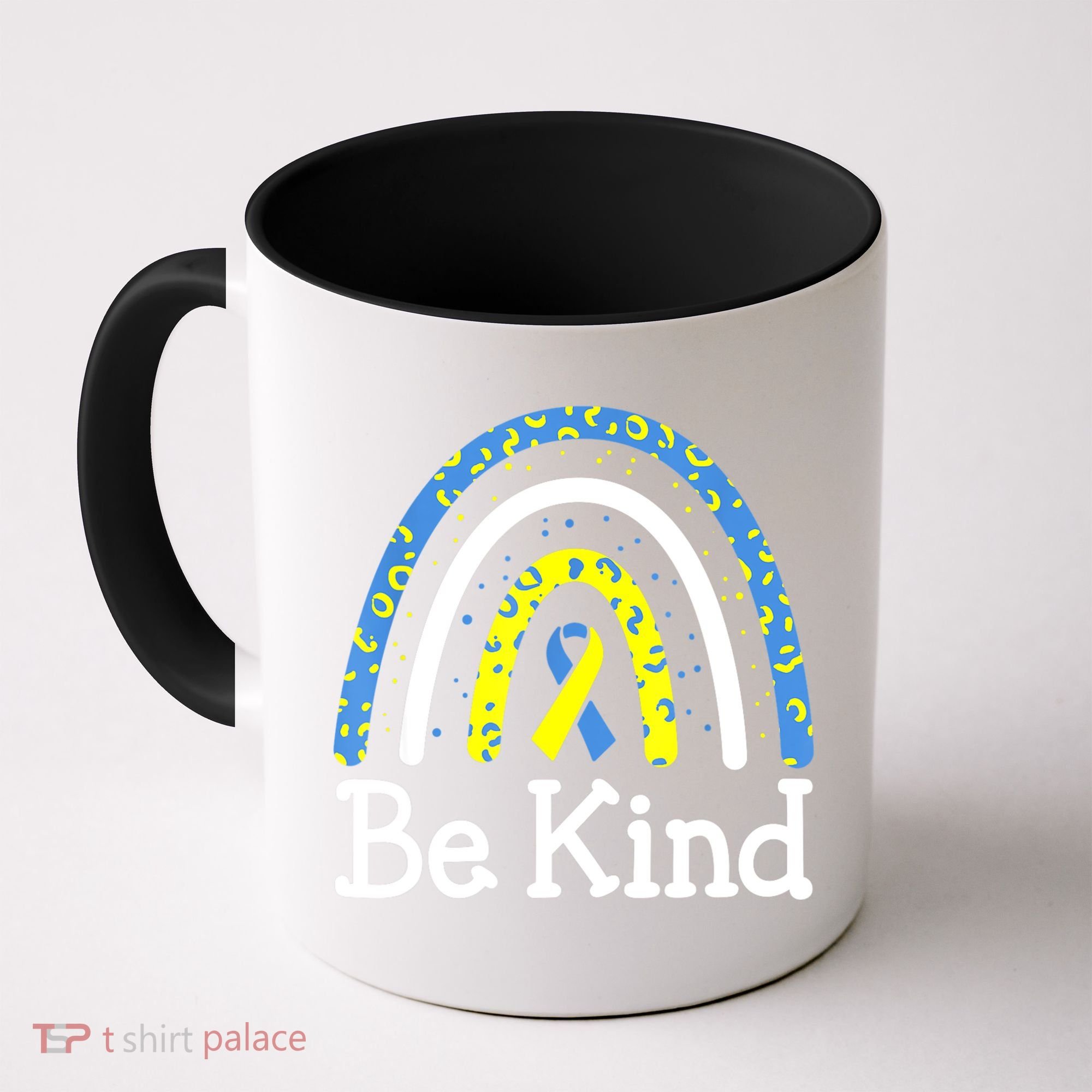 Be Kind Rainbow World Down Syndrome Awareness Day Coffee Mug