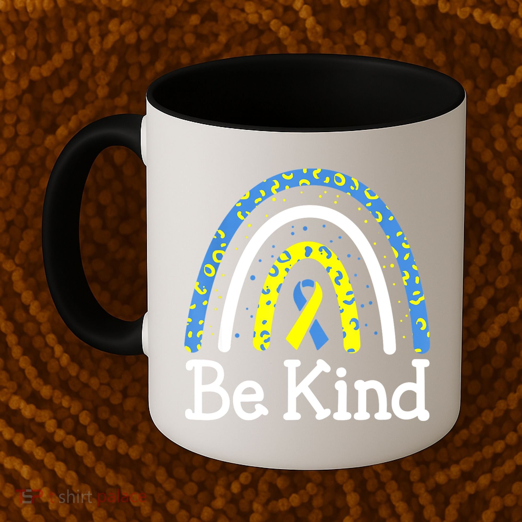 Be Kind Rainbow World Down Syndrome Awareness Day Coffee Mug