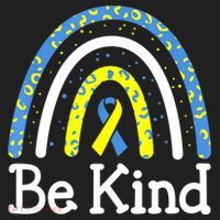 Be Kind Rainbow World Down Syndrome Awareness Day Beanie thumb 2