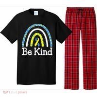 Be Kind Rainbow World Down Syndrome Awareness Day Pajama Set thumb 0