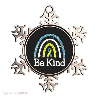 Be Kind Rainbow World Down Syndrome Awareness Day Ornament