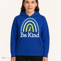 Be Kind Rainbow World Down Syndrome Awareness Day Hoodie thumb 5