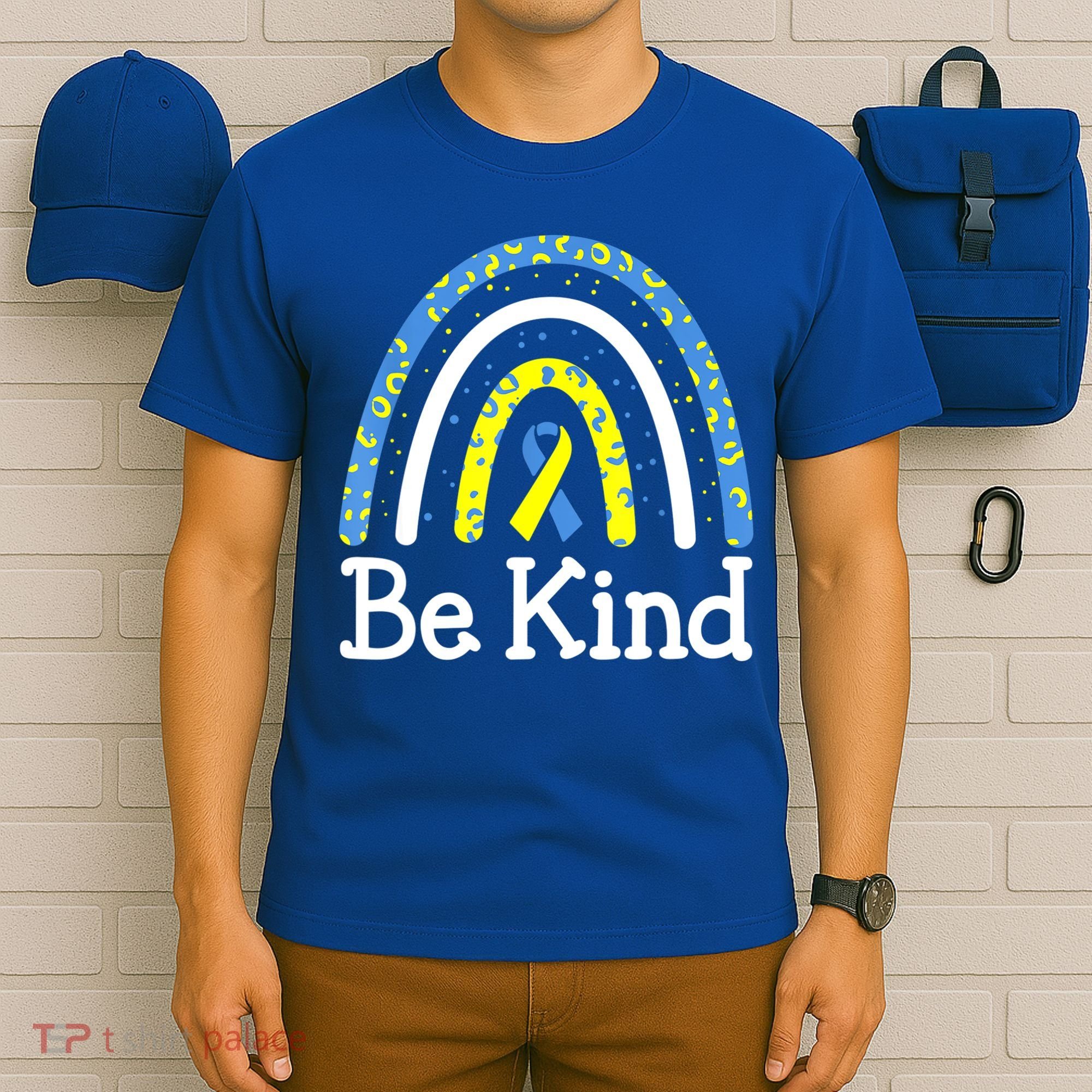 Be Kind Rainbow World Down Syndrome Awareness Day T-Shirt