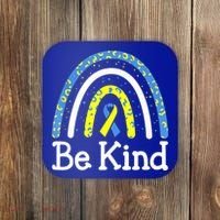 Be Kind Rainbow World Down Syndrome Awareness Day Coaster thumb 0