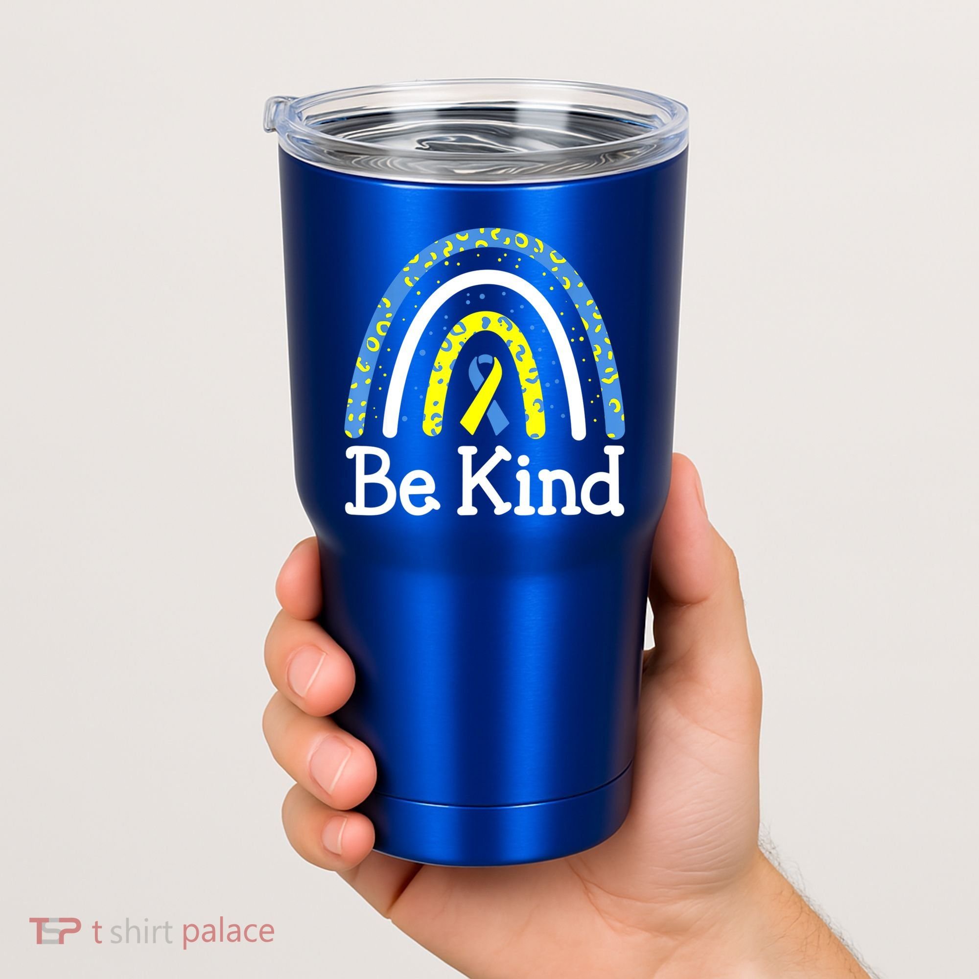 Be Kind Rainbow World Down Syndrome Awareness Day Tumbler