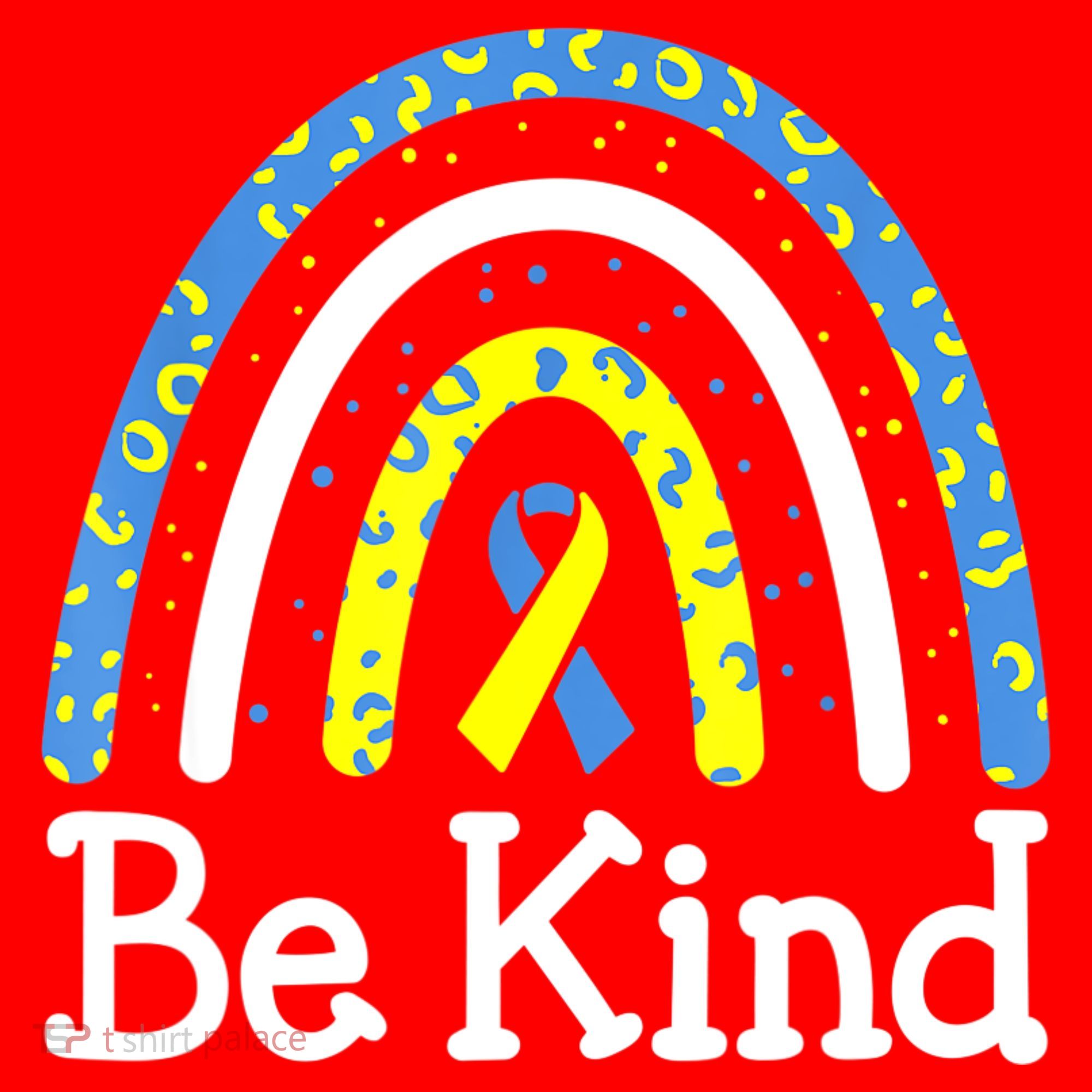 Be Kind Rainbow World Down Syndrome Awareness Day Santa Hat