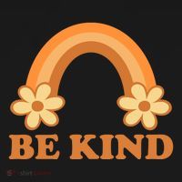 Be Kind Rainbow Retro Sunflower Backpack thumb 2