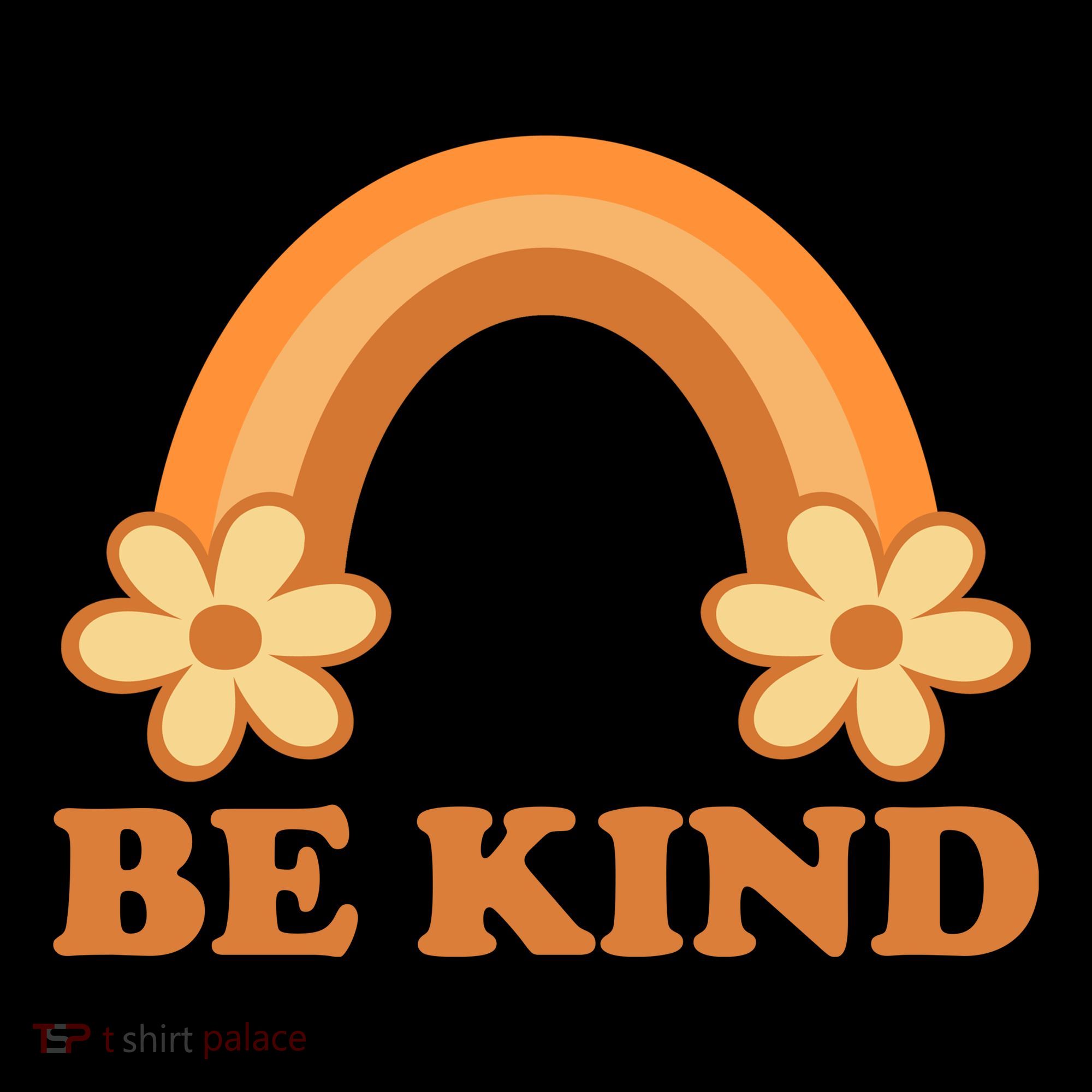 Be Kind Rainbow Retro Sunflower Tote Bag