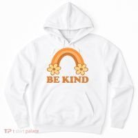 Be Kind Rainbow Retro Sunflower Hoodie thumb 0