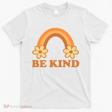 Be Kind Rainbow Retro Sunflower T-Shirt