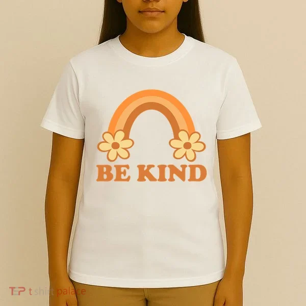 Be Kind Rainbow Retro Sunflower T-Shirt