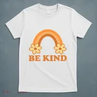 Be Kind Rainbow Retro Sunflower T-Shirt thumb 5