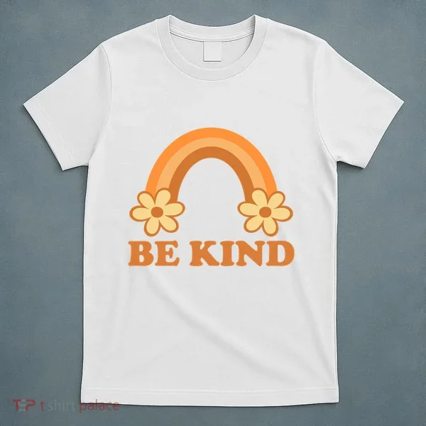 Be Kind Rainbow Retro Sunflower T-Shirt