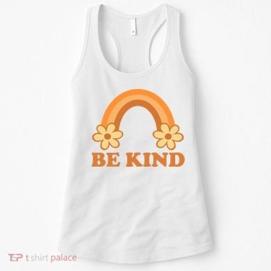 Be Kind Rainbow Retro Sunflower Women's Tank Top