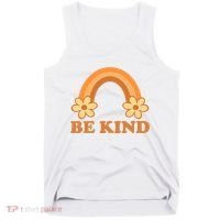 Be Kind Rainbow Retro Sunflower Tank Top thumb 0