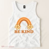 Be Kind Rainbow Retro Sunflower Tank Top thumb 2