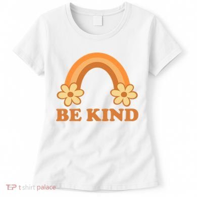 Be Kind Rainbow Retro Sunflower Women's T-Shirt