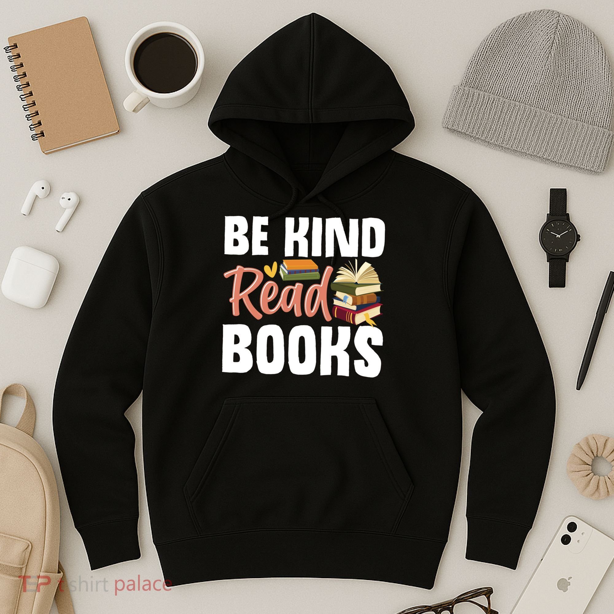 Be Kind Read Books Hoodie
