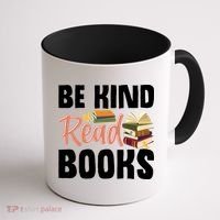 Be Kind Read Books Coffee Mug thumb 1