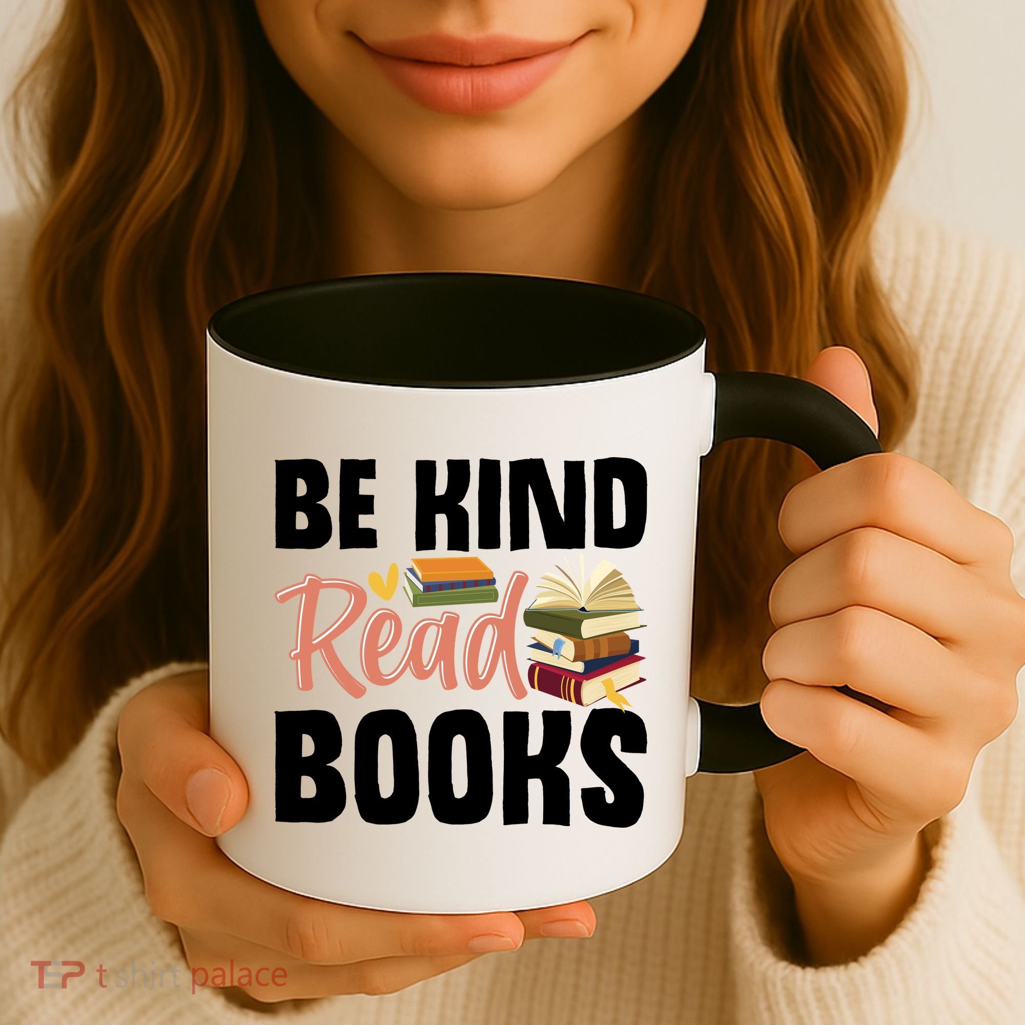 Be Kind Read Books Coffee Mug