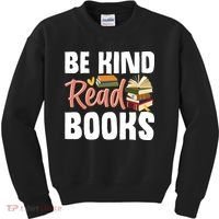 Be Kind Read Books Kids Sweatshirt thumb 0