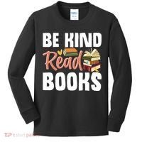 Be Kind Read Books Kids Long Sleeve Shirt thumb 0