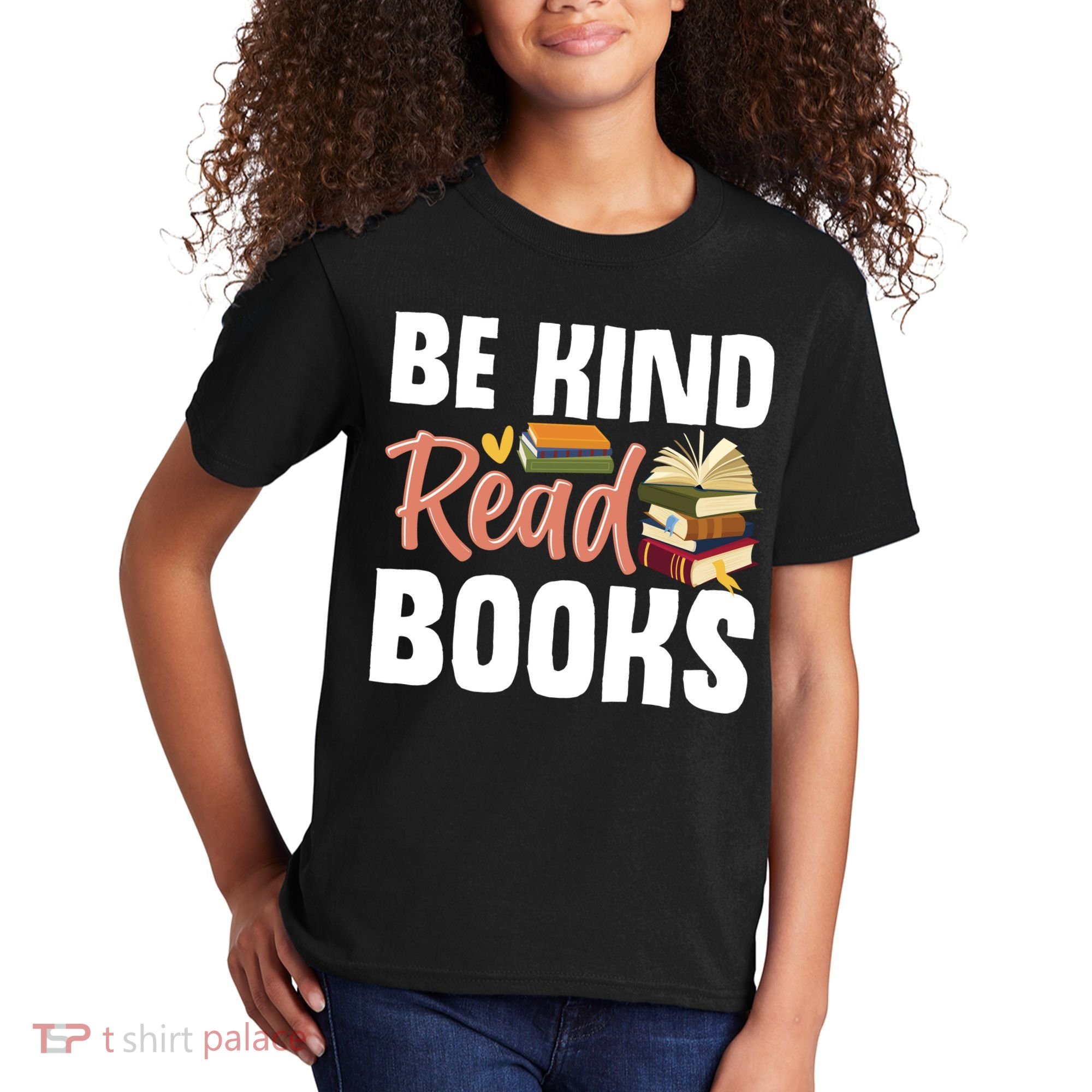 Be Kind Read Books Kids T-Shirt