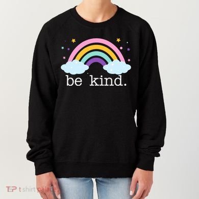 Be Kind Rainbow Star Colorful Cute Women's Sweatshirt